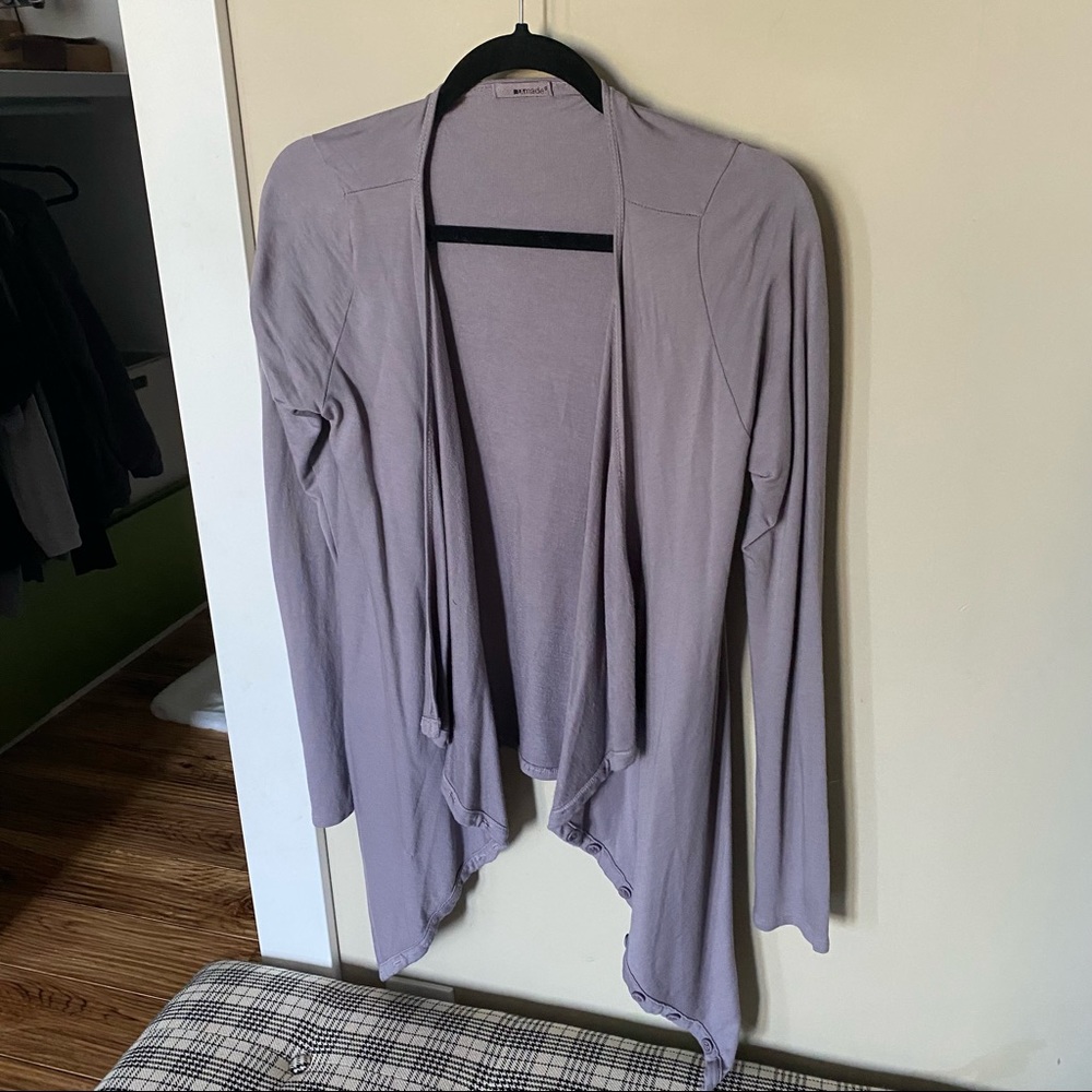 LAmade Lilac Light Modal Open Cardigan